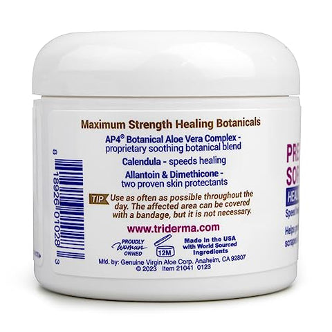 Creme TriDerma MD para Tratamento de Feridas, Úlceras e Lesões de Pele com Calêndula e AP4 – Alívio de Escaras de Decúbito, Feridas de Pressão e Pele Irritada – 100g