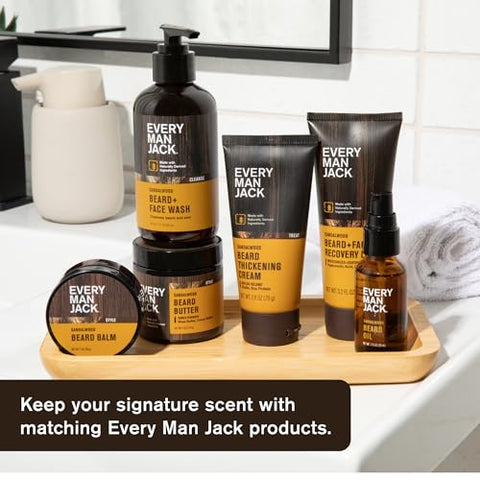 Sabonete para Barba e Rosto, Fragrância de Sândalo, 200mL (Pack com 2) - Every Man Jack
