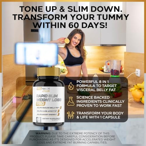 EPN Supplements - BioHack Health | Pílulas de Emagrecimento para Mulheres | Melhor Opção #1 | Perda de Peso Rápida | Fórmula Avançada