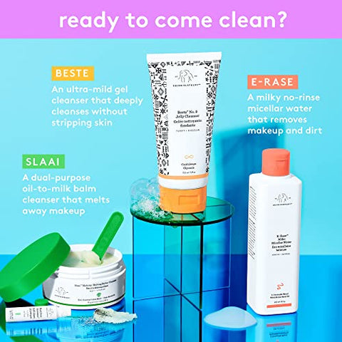 Beste No. 9 Jelly Cleanser – Limpeza Facial Suave e Removedor de Maquiagem para Todos os Tipos de Pele (150 mL / 5 Fl Oz) - Drunk Elephant