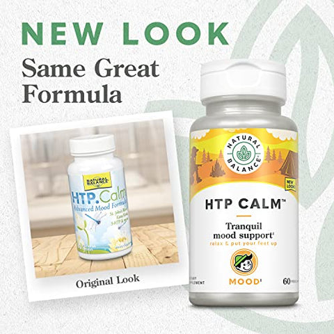 HTP Calm | Suplemento Herbal Ajuda a Equilibrar o Humor e Promover o Relaxamento | Marca Natural Balance - Natural Balance