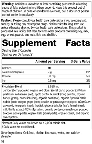 Standard Process Inc. - Standard Process SP Cleanse – Limpeza Completa da Vesícula Biliar com Alimentos Integrais, Limpeza do Fígado, Suporte Renal, Digestão e Desintoxicação com Raiz de Collinsonia, Bagas de Zimbro, Cordyceps