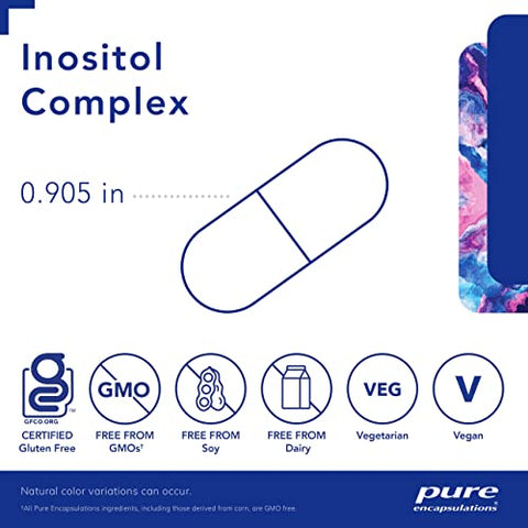 Inositol Complex | Suporte Energético, Metabolismo Saudável e Função Ovariana* | 60 Cápsulas - Pure Encapsulations