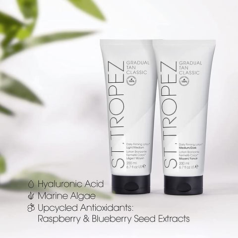 St.Tropez Loção Firmadora Gradual Tan, Hidratante Autobronzeador, 5 Benefícios para a Pele, Vegano, Natural