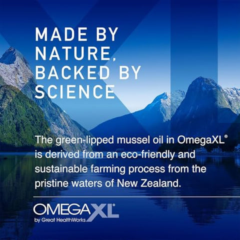 Generic - Omega XL – Suporte Articular Natural, Óleo de Mexilhão de Lábios Verdes, Cápsulas Soft Gel, Livre de Medicamentos, 120 Unidades