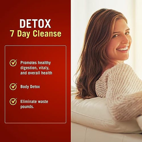 The Cleaner Detox: Fórmula Poderosa de Limpeza Interna Completa de 7 Dias para Mulheres, Suporte à Saúde Digestiva, 52 Cápsulas Vegetarianas - Century Systems