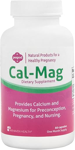 Peapod Cal-Mag | Cálcio e Magnésio para Gestantes | 60 cápsulas | 500mg - Fairhaven Health
