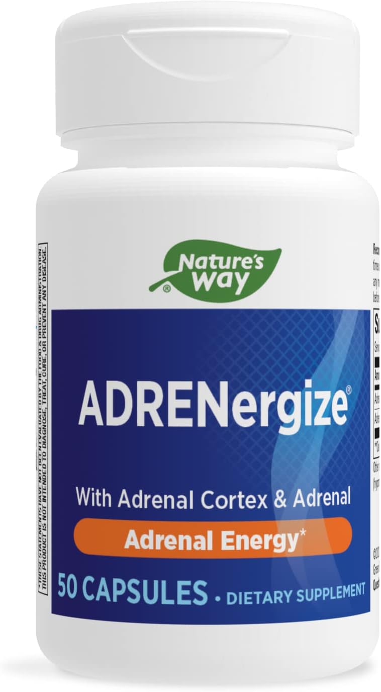 Nature's Way - Nature’s Way ADRENergize com Córtex Adrenal – Energia Natural para o seu Dia a Dia
