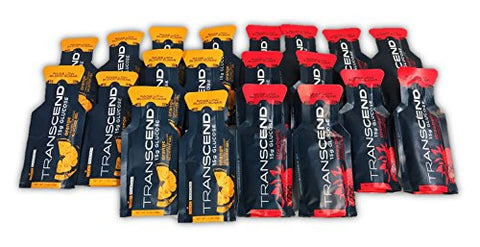 Alitaver - Transcend Gel de Glicose 15g Aumenta Rapidamente o Açúcar no Sangue – Sabor Laranja