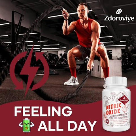 Zdoroviye - Suplemento de Óxido Nítrico para Homens, Precursor de Óxido Nítrico – Marca em Destaque