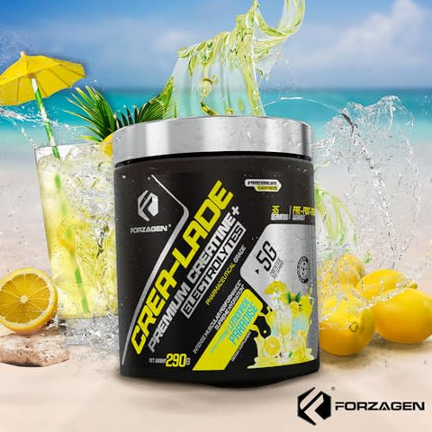 CREA-Lade 35 Porções, Creatina Monohidratada Premium com Eletrólitos Sabor Limonada Paradisíaca – Forzagen CREA-Lade 35 Porções, Creatina Monohidratada Premium com Eletrólitos Sabor Limonada Paradisíaca - Forzagen