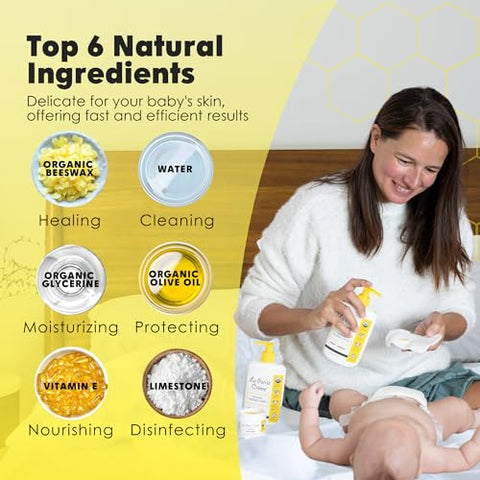 La Petite Creme - Loção Premium Francesa para Troca de Fraldas – Alternativa de Creme para Fraldas aos Lenços Umedecidos – Hidratante Suave – Marca: [nome da marca]