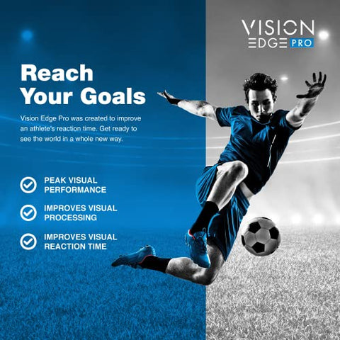 VISION EDGE PRO - Suplemento para os Olhos de Atletas; Fórmula com Luteína, Zeaxantina e Meso-Zeaxantina, Ômega 3 para os Olhos – (90 Softgels, 3 Meses de Fornecimento)