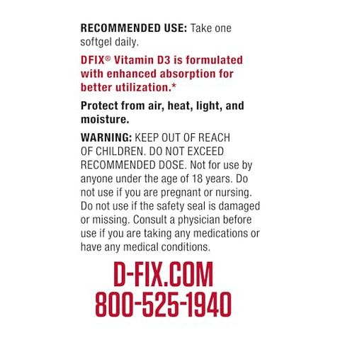 D Fix – Vitamina D3 5000 UI de Alta Absorção – 90 Softgels – 90 Dias de Fornecimento - Biotest