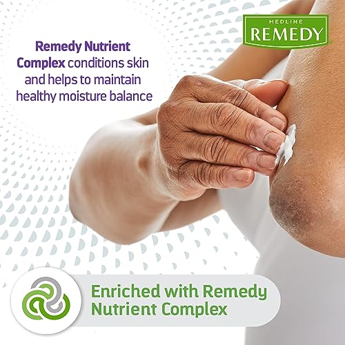 Creme Clínico Medline Remedy Baunilha (473 ml), 2 Unidades, Hidratante Facial e Corporal para Todas as Idades, Sem Parabenos