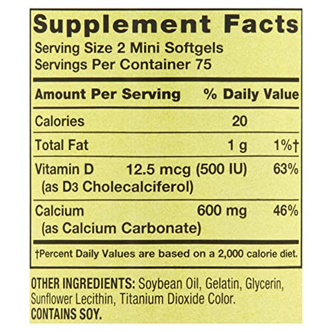 LUAL - Lual’s 45 Diabetes Decoded Bundle – Suplemento de Cálcio 600 mg com Vitamina D3 | Comprimidos Pequenos de Cálcio | Cápsulas de Cálcio | Spring Valley Cálcio Plus Vitamina D3, 150 g
