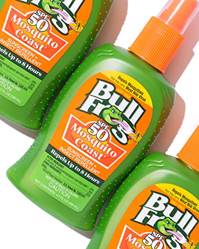 Mosquito Coast Repelente de Insetos e Protetor Solar FPS 50, Spray Pump, 140 ml 2 Unidades - Bullfrog