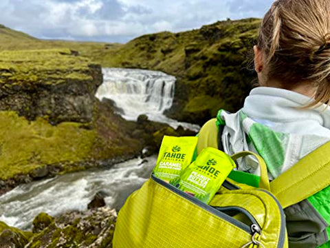 Barra Energética Natural à Base de Plantas (Barra de Proteína de 62,8g, 12 Unidades) Alto Teor de Proteína, Sem OGM, Sem Glúten, Vegano – Snacks Saudáveis de Manteiga de Amendoim e Chocolate - Tahoe Trail Bar