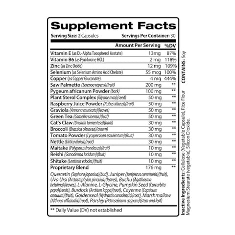 USCare Nutrition - Prostanova – Suporte Natural para a Próstata – 60 cápsulas – 100% Natural – Fórmula Avançada – Saúde Masculina – 60g