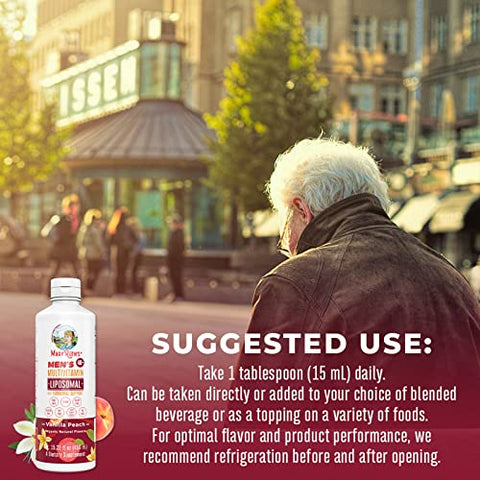 Multivitamínico Liposomal Masculino 40 | Suporte Hormonal | Absorção Ultra | Suporte Imunológico | Saúde Reprodutiva | Energético para Homens | Não OGM | Vegano - MaryRuth Organics