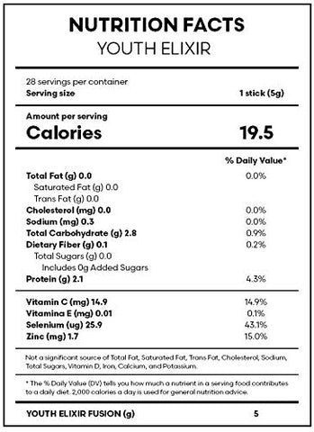 Juventude Elixir Usoway – Retardando os efeitos do envelhecimento (28 Sticks, Elixir Juventude)