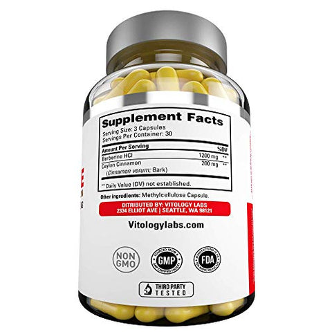 Natuspur - Berberine HCL Plus Canela do Ceilão 1400mg – Suplemento de Raiz de Berberina