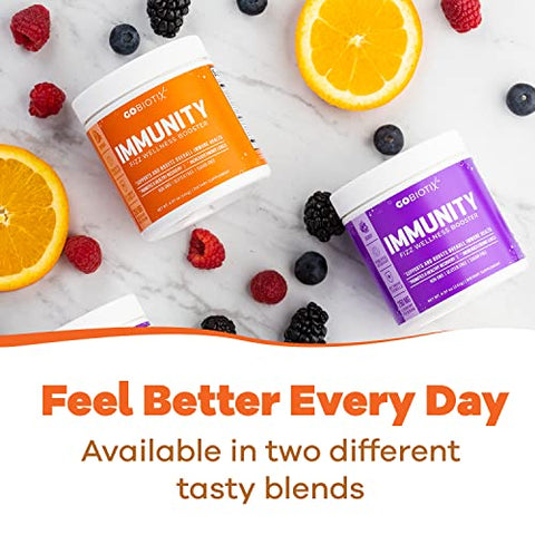 Suplemento de Suporte Imunológico em Pó – Reforço para a Imunidade – Superfood Vegano – Sabugueiro, Cúrcuma, Vitamina C e Vitamina B12 em Pó – Não-OGM – 100g - GOBIOTIX
