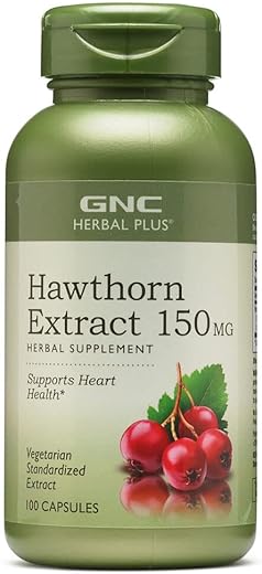 Herbal Plus Extrato de Espinheiro 150mg, 100 Cápsulas, Apoia a Saúde do Coração - GNC