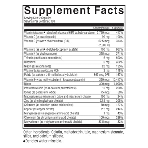 Celebrate Bariatric Supplements - Celebrate Vitamins Multi ADEK – Multivitamínico Diário para Bariátricos, Alto Nível de Vitaminas A, D, E, K, Sem Ferro