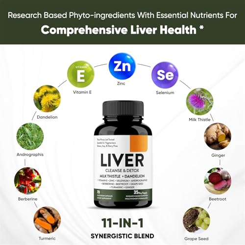 Hokuakala - Renovação do Fígado – Detox, Limpeza e Suporte – Liver Renew Cleanse – 60 cápsulas