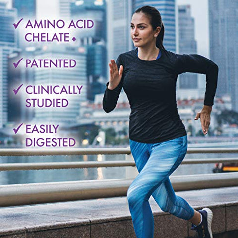 Nutrition Magnesium Glycinate 400mg – Complexo Mineral de Absorção Máxima para Produção de Energia - Bluebonnet