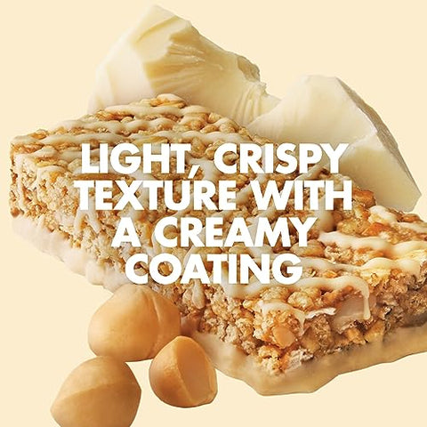 Luna Bar - Barra de LUNA – Sabor Macadâmia com Chocolate Branco – Sem Glúten – Não-OGM – 7-9g de Proteína – Feito com Aveia Orgânica – Baixo Índice Glicêmico – Barras de Lanche Nutritivas – 1,69 oz (15 Unidades)