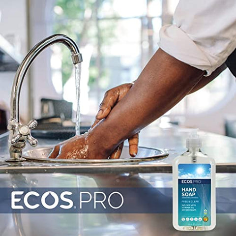 Sabonete Líquido ECOS PRO | Hipoalergênico | Sem Perfume | Fórmula Prontamente Biodegradável | Com Vitamina E | 500ml
