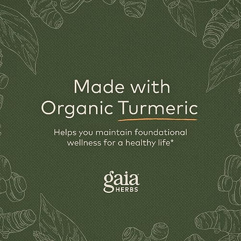 Ginger Supreme – Suporte à Digestão Saudável e Alívio de Náuseas Ocasionais – com Raiz de Gengibre Orgânico e Raiz de Cúrcuma – 60 Cápsulas Líquidas Veganas Fitofarmacêuticas (Fornecimento de 60 Dias) - Gaia Herbs
