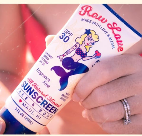 Raw Love Sunscreen - Protetor Solar Mineral Raw Love para o Rosto – FPS, Hidratante, Natural  Raw Love