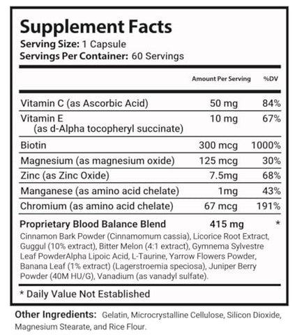 Mega Hits - Glucofort Fórmula de Suporte em Cápsulas, 300 Unidades – Suplemento para Saúde