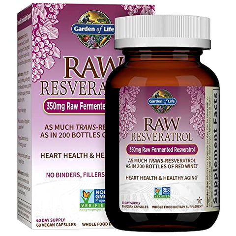 Resveratrol para o Coração – Suplemento de Resveratrol para a Saúde Cardíaca - Garden of Life