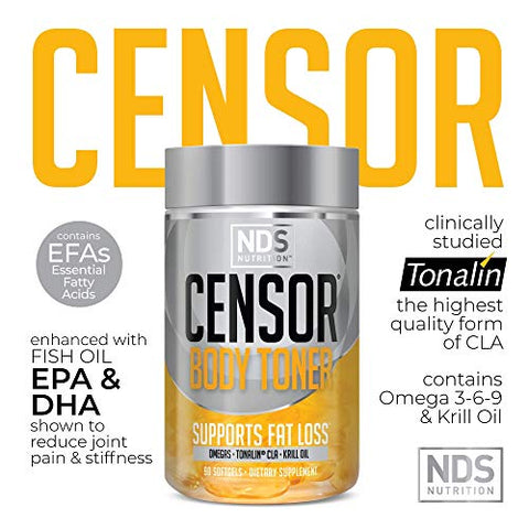 NDS Nutrition – Queimador de Gordura e Modelador Corporal com CLA (90 Softgels) - Censor