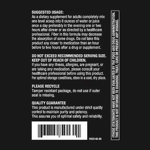 Colon Hx® – Suporte para Saúde Digestiva e Desintoxicação – Contém Fibra de Psyllium, Extratos de Frutas, Argila Bentonita e D-Glucarato de Cálcio – 30 Porções - Invite Health