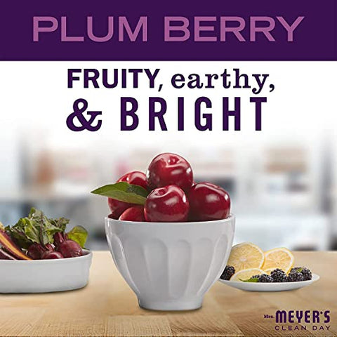MRS. MEYER'S CLEAN DAY - Refil Sabonete Líquido para as Mãos Plum Berry MRS. MEYER’S CLEAN DAY 33 fl oz (Pack com 2)