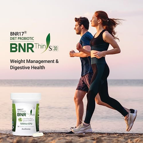 AceBiome - BNRThin S30: Lactobacillus Gasseri BNR17, 10 Bilhões CFU Garantidos, 30 Cápsulas