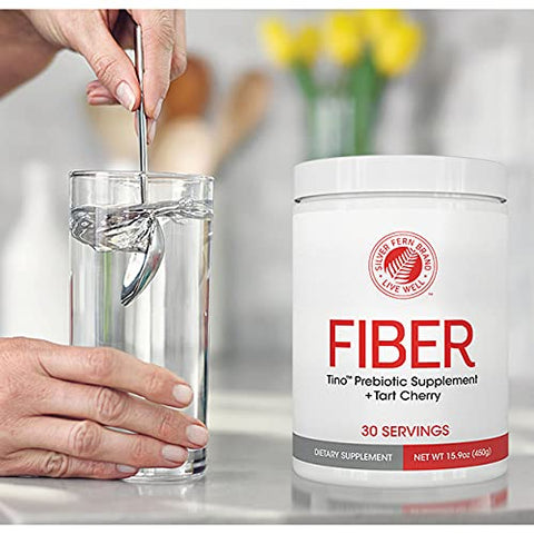 Silver Fern - Tino Pó de Suplemento de Alta Fibra – Não-OGM, Pré-Biótico, Solúvel em Água, Amigo da Digestão, Mistura em Pó – Adicione a Água, Suco, Shakes, Cereal