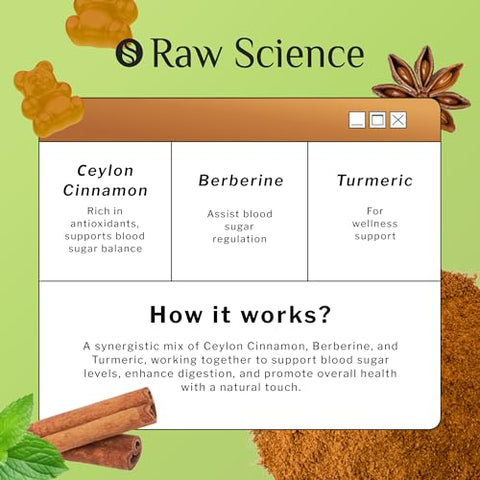 S RAW SCIENCE - Gomas de Canela do Ceilão – Suporte para Sangue – 60g: Benefícios para a saúde e bem-estar
