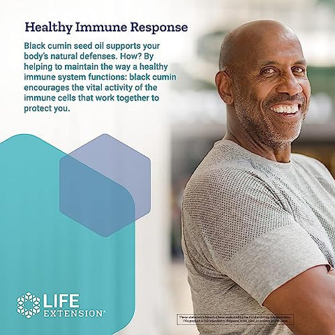 Óleo de Semente de Cominho Preto Life Extension 500 mg – Suporte Imunológico