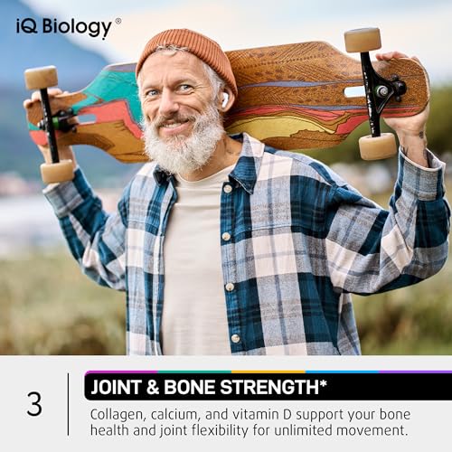 IQ BIOLOGY - Suplemento Capilar para Crescimento dos Cabelos com Astragalus e Biotina – Suplementos Capilares para Crescimento dos Cabelos