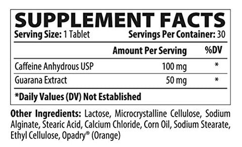 Suplemento Natural para Acordar – Comprimido de Cafeína de Liberação Retardada Patenteado – Facilita Acordar e Levantar da Cama – 30 Comprimidos - amUPandGO