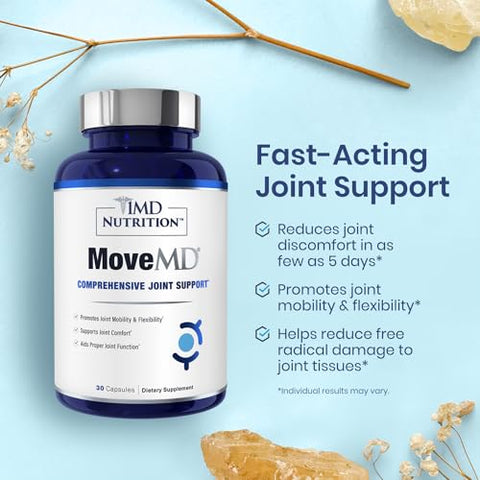 MoveMD – Suplemento para o desconforto nas articulações. Melhore sua saúde com o MoveMD da 1MD Nutrition - 1MD Nutrition