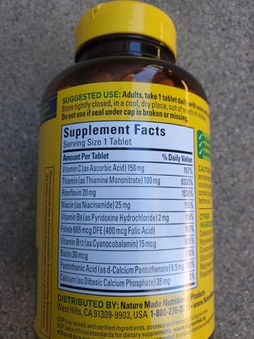 FrenchGlory - Nature Made B-Complex C, 460 Comprimidos – Energia e Saúde – Marca Nature Made