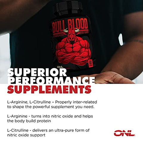 Osyris Nutrition Lab - Bull Blood – Suplemento de Óxido Nítrico para Homens – Impulsionador de Óxido Nitroso – L-Arginina – 60 cápsulas