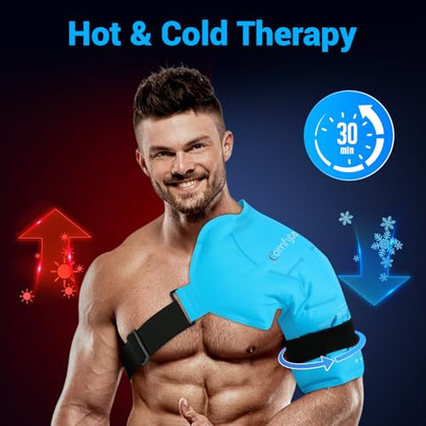 Bolsa de Gelo para Ombro, Terapia Fria para Manguito Rotador, Grande, Reutilizável, Alívio Instantâneo da Dor no Ombro - Comfytemp